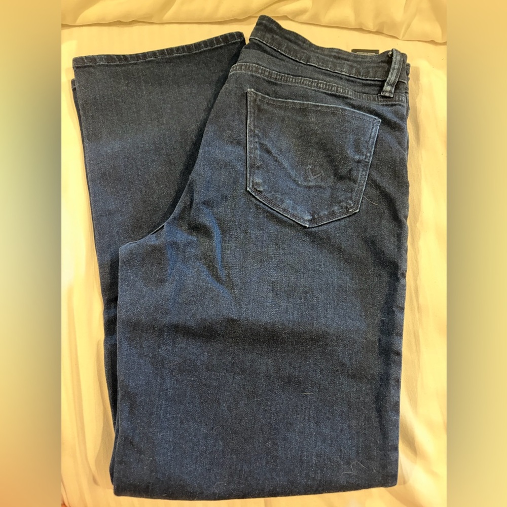 Hudson Women’s Dark Blue Mid-Rise Slim Straight Leg Jeans Size 10